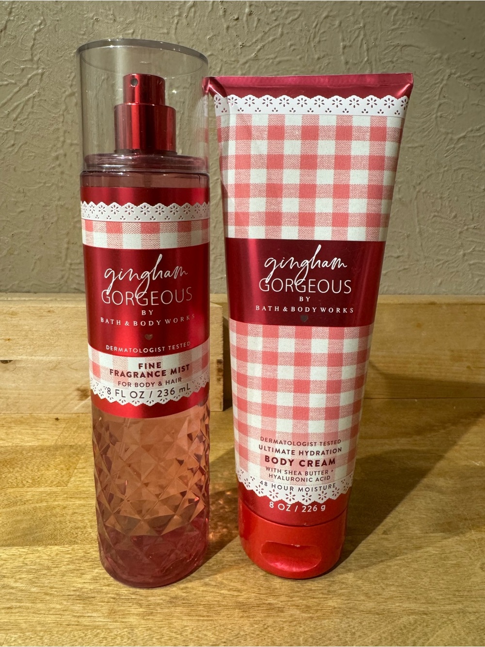 NWT Gingham Gorgeous Body Mist & Hydration Cream Bundle